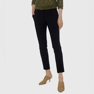 NWOT Tibi Anson Stretch Rib Insert Loden Riding Pant Trousers Black Equestrian